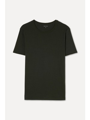 Mudo Erkek Haki Bisiklet Yaka T-Shirt