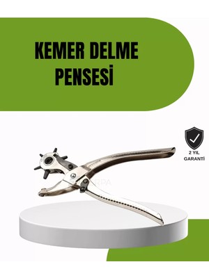 Alkasaz Deride Kemer Çanta Ayakkabı Delme Pensesi 6 Uçlu Döner Başlıklı Tamir Aleti - ALKHBY8975-303