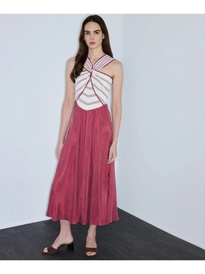 İpekyol Colorblock Halter Yaka Elbise IS1260002290026