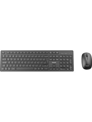 Philips SPT6318 Kablosuz Türkçe Q Klavye ve Mouse Seti Siyah
