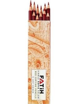Fatih Kopya Kalemi Kırmızı Lüx 12'li Paket
