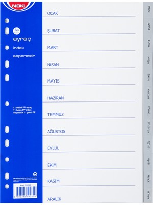 Noki 59280 Seperatör Aylar Ocak-Aralık