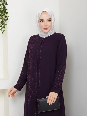 Eslemnur Sahra Elbise Büyük Beden Anne Elbisesi