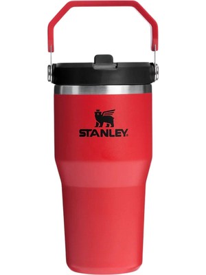 Stanley The Iceflow™ Flip Straw 2.0 Tumbler 0.59L / 20OZ Chili Black Termos AS10134250131