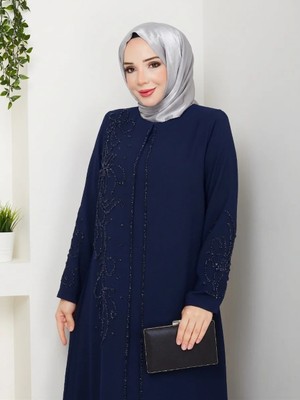 Eslemnur Sahra Elbise Büyük Beden Anne Elbisesi