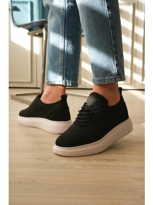 Mirglart KB-M101 Kuback Siyah Triko Bağcıklı Günlük Erkek Ayakkabı