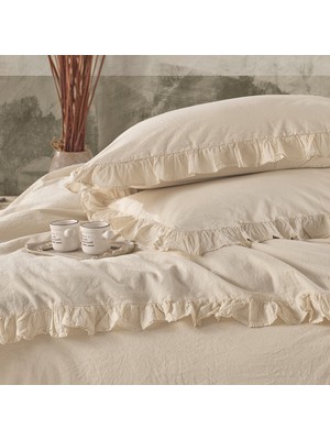 Macas Home Grace %100 Pamuklu Ipliği Boyalı Yıkamalı Battal Boy Nevresim Takımı 240*220