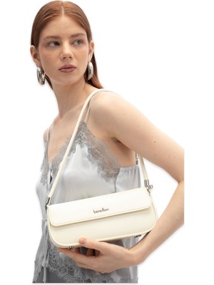Benetton BNT_1782 10X24X7 Kol Sı Beyaz Kadın Çanta