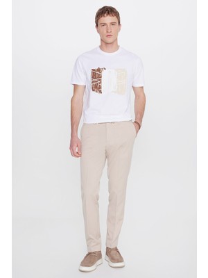 Altınyıldız Classics Slim Fit Dar Kesim Beli Bağlamalı Yan Cepli Casual Esnek Pantolon