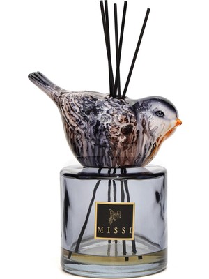 Missi Kendi Kokunu Seç-Bird Collection Siyah Cam Çubuklu Difüzör (Esanssız)