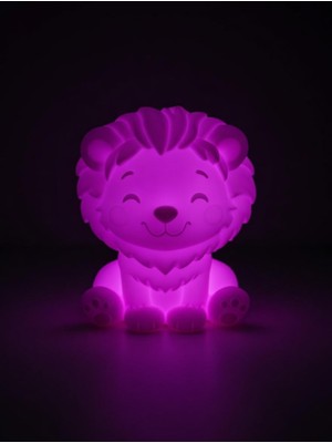 My Craft 3D MYCRAFT3D Aslan Modern Dekoratif Ev Hediyesi Tasarım Lamba Beyaz - Aslan Figürlü Gece Lambası