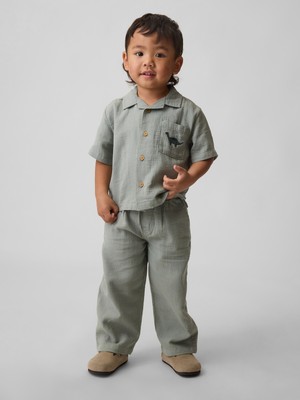 Gap Erkek Bebek Haki Outfit Set