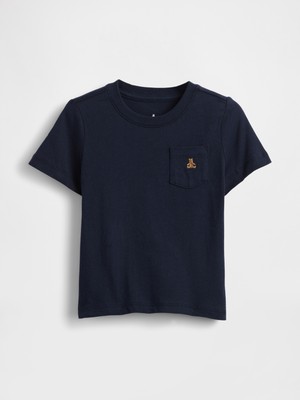 Gap Erkek Bebek Koyu Mavi Mix & Match Pocket T-Shirt