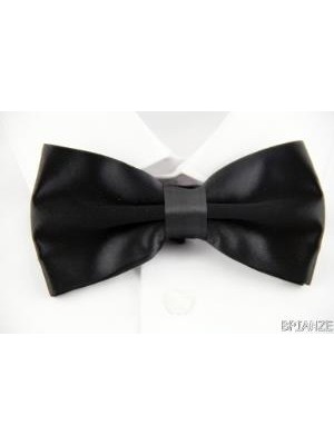 Brianze Siyah Düz Renk Papyon Tp-6 Özel Günler İçin Şıklığı Vurgulayan Microfiber Malzeme