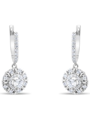Lial Diamond 0.89 Karat Pırlanta Küpe ,doğal Pırlanta, Sertifikalı Mücevher