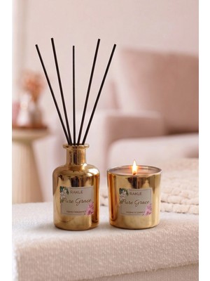 Rakle Pure Grace Oda Kokusu ve Mum Seti 200 cc / 210 gr