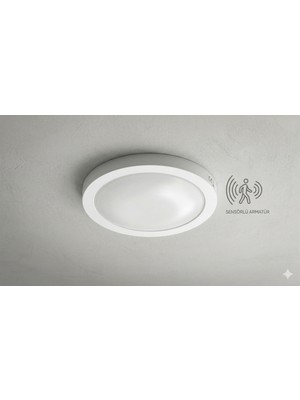 Renksan 30CM 18W Modern Sensörlü LED Tavan Glop Armatürü