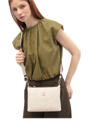 Benetton BNT_1800 18X23X8 Omuz Bej Kadın Çanta