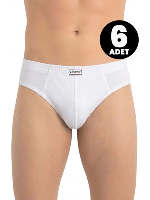 Öts 6'lı Erkek Külot Dar Kalıp Ince Kenarlı (%100 Pamuk)