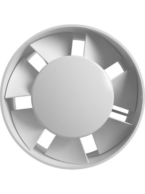 Ayas Havalandırma Ayas 125 mm (12,5 Cm) 220 Volt Plastik Kanal Tipi Fan (Vp Beyaz 5)
