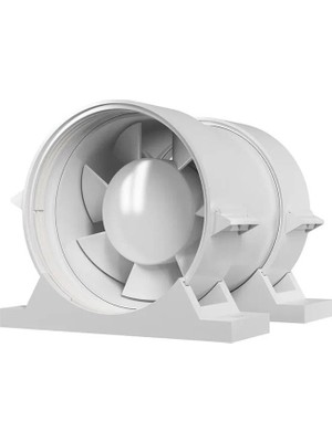 Ayas Havalandırma Ayas 150 mm (15 Cm) Plastik Kanal Tipi Fan (Pro Beyaz 6)