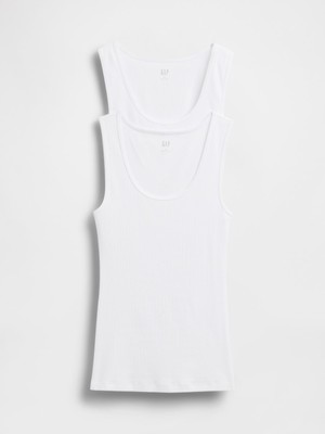 Gap Kadın Beyaz Ribbed Atlet (2’li)