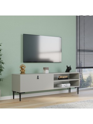 Nilah Alvin 140 cm Modern Tv Sehpası Kum Taşı