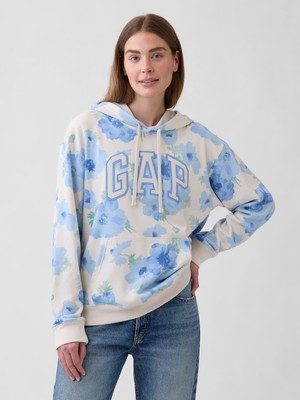 Gap Kadın Mavi Gap Logo Havlu Kumaş Sweatshirt