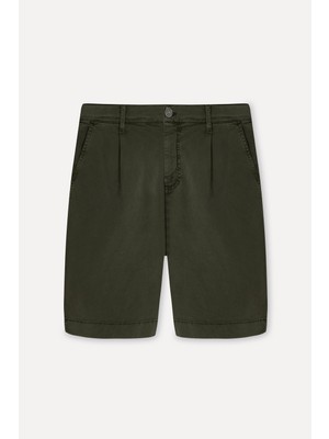 Mudo Erkek Haki Straight Fit Chino Şort