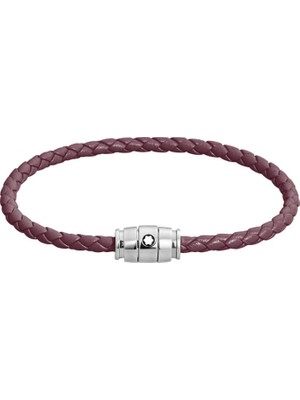 Montblanc Meisterstück Deri Çelik Bileklik 13431363