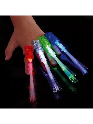 Renas Store LED Işıklı Renkli Püsküllü Parmak Işığı 4 Renk 4 Adet