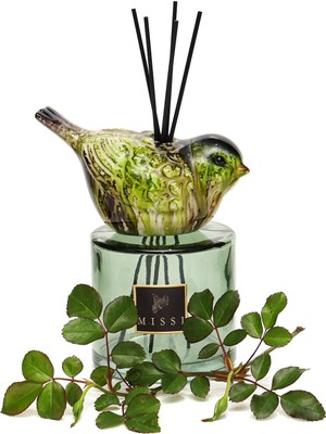 Missi Kendi Kokunu Seç- Bird Collection Yeşil Cam Çubuklu Difüzör-(Esanssız)