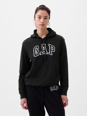 Gap Kadın Siyah Gap Logo Havlu Kumaş Sweatshirt
