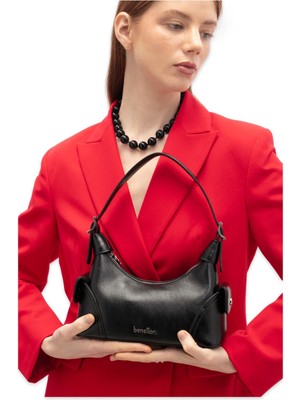 Benetton BNT_1780 27X24X10 El Siyah Kadın Çanta