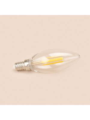 Elitled C35 4W Filament Şeffaf Polikarbon E14 400LM Ampul - 3000K - Gün Işığı