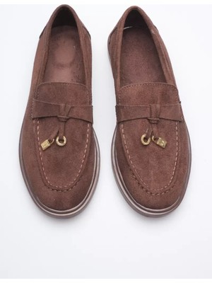 Zerenyus Braga Premium Günlük Acı Kahve Süet Loafer