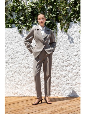Kameya Tek Düğmeli Blazer Ceket