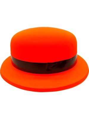 Pileli Store Neon Partisi Turuncu Renk Melon Plastik Parti Şapkası