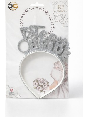 Dizayn Parti Evi Dzyn Team Bride Gümüş Simli Taç Bekarlığa Veda Nedime Tacı Bride To Be Parti Aksesuarı