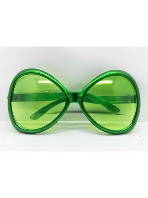 Luord-Store Yeşilçam Temalı Parti Gözlüğü Yeşil Renk 7X16 cm