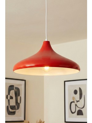 Marrien Nova Turuncu Metal Sarkıt (35 cm) Yemek Masası Üstü Avize Mutfak & Salon Aydınlatması