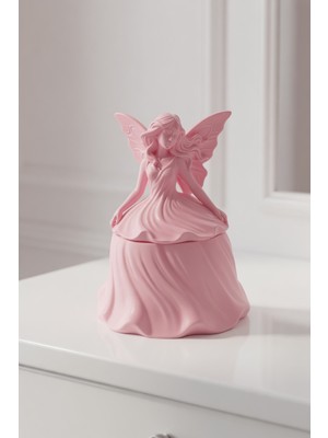 My Craft 3D MYCRAFT3D Peri Figürlü Takı Kutusu Dekoratif Mücevher Organizer Kapaklı Masaüstü Aksesuar