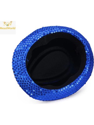 Luord-Store Disko Payetli Fötr Şapka Yetişkin Boy