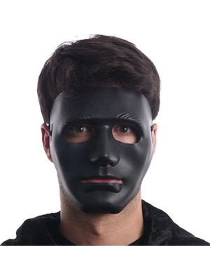 Luord-Store Siyah Renk Hip Hop Anonim Jabbawockeez Dans Maskesi 18X19 cm