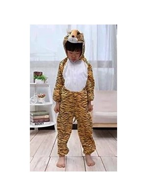 Luord-Store Çocuk Kaplan Kostumu - Aslan Kostümü 4-5 Yaş 100 cm