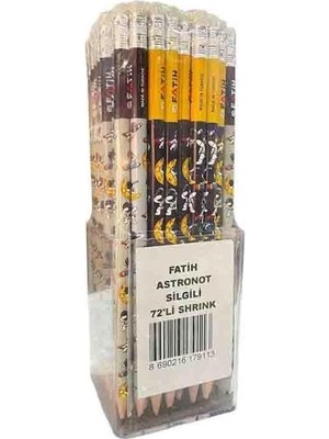Fatih Kurşun Kalem Astronot Silgili - 72'li Paket