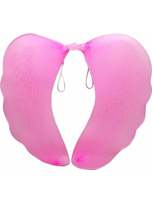 Luord-Store Pembe Renk Ortası Pembe Tüylü Tül Peri Kanadı 40X50 cm