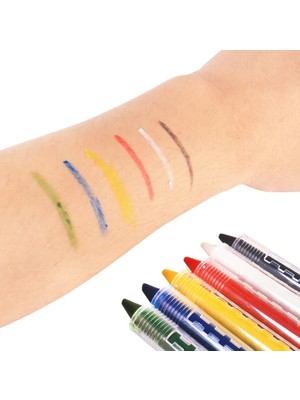 Luord-Store Palyaço Yüz Boyama Seti Kalemli Makyaj Boyama Seti 6 Renk