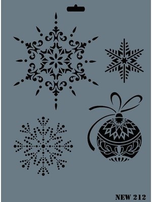 Luord-Store New Seri N-212 Stencil 35X25 cm