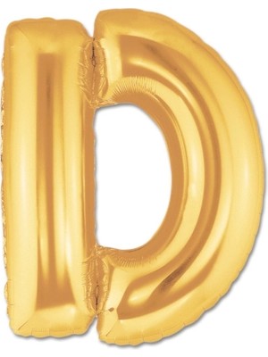 Luord-Store D Harf Folyo Balon Altın Renk 40 Inç